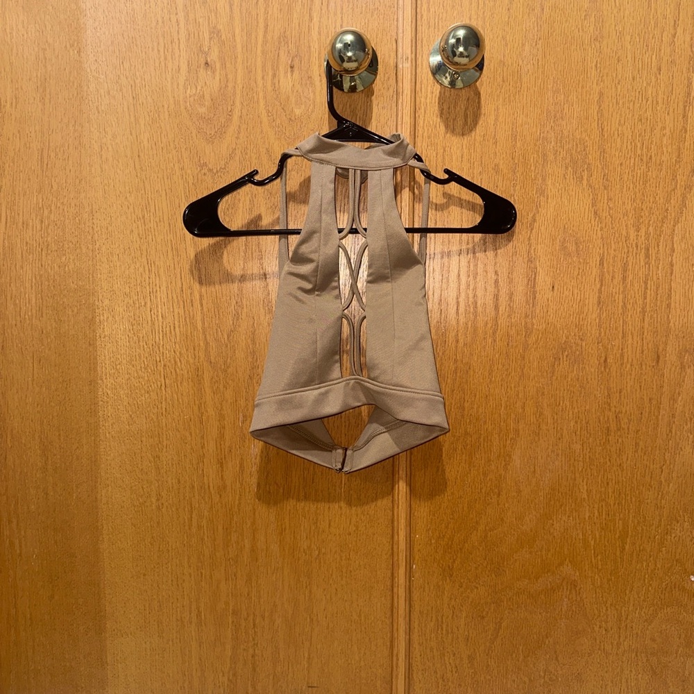 Tan Halter Top